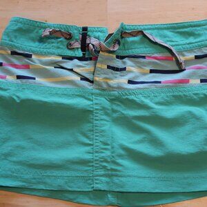 Patagonia Girls Teal Baggies Skirt XS